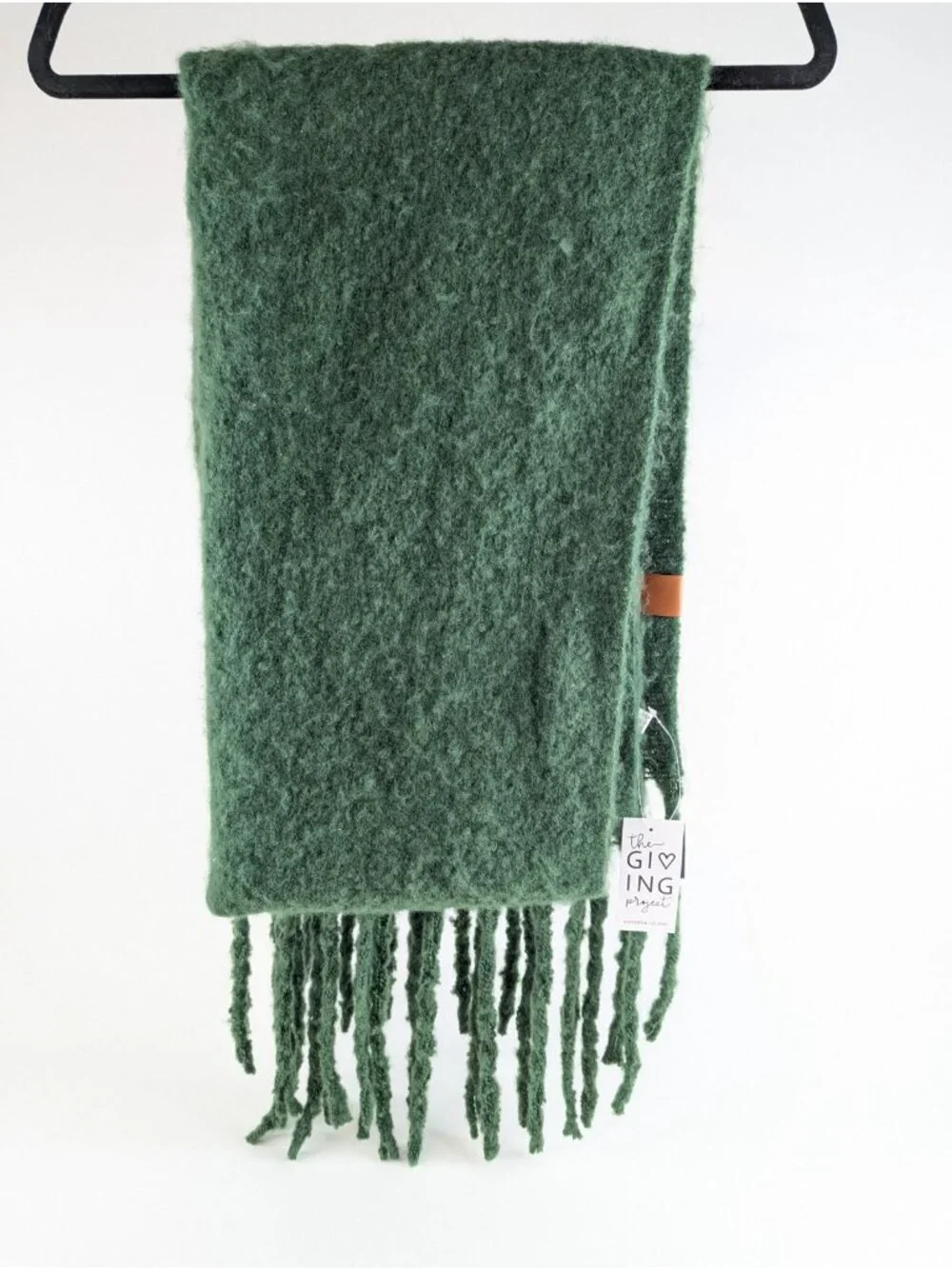 Victoria Leland Designs Womens Scarf Green Wool Blend by The Giving Project Soft